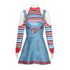 Halloween Ghost Doll Cosplay Costume Carnival Horror Ghost Doll Clown Girl Cosplay Costume