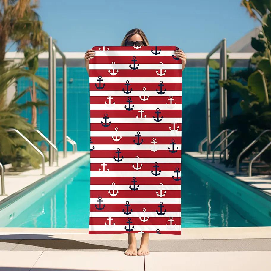 

Spa Anchor For Home Sports Towel Sauna Personal Care Quick Drying Towels Bathroom Set Accessories Bathroom Large Bath Towels W30*H60(CM)