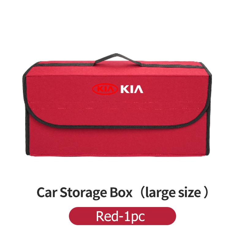 BBEI1 For KIA Car Trunk Storage Box Foldable Stowing Tidying Container Bag Accessories Sorento Stinger Soul Spectra Niro Cadenza