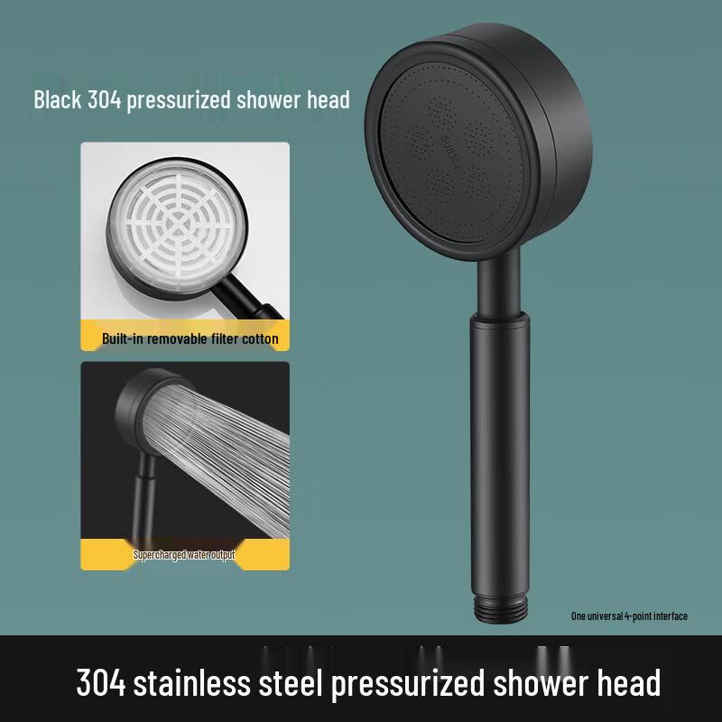 TLXT Pressurized Shower Head with Filter