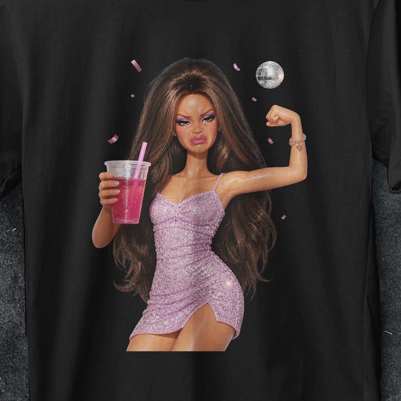 Doll face meme shirt, Shocked Doll Funny Meme Shirt, cardio, funny tees for girls, Disgusted Doll Shirt, Inappropriate Shirt, gift for woman S