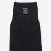 ZOOC Rib Embroidered Logo Socks BK_Z252PHN003