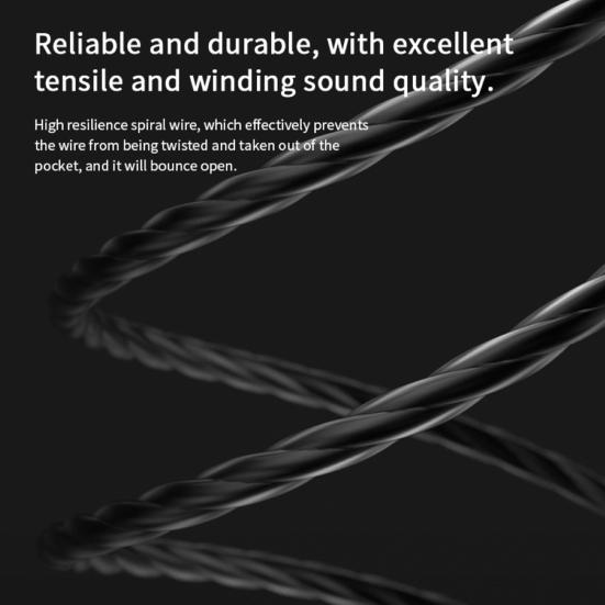 X2 3.5mm Universal Dual Moving Coil Quad-Core In-Ear HiFi Bass Wired Earphone