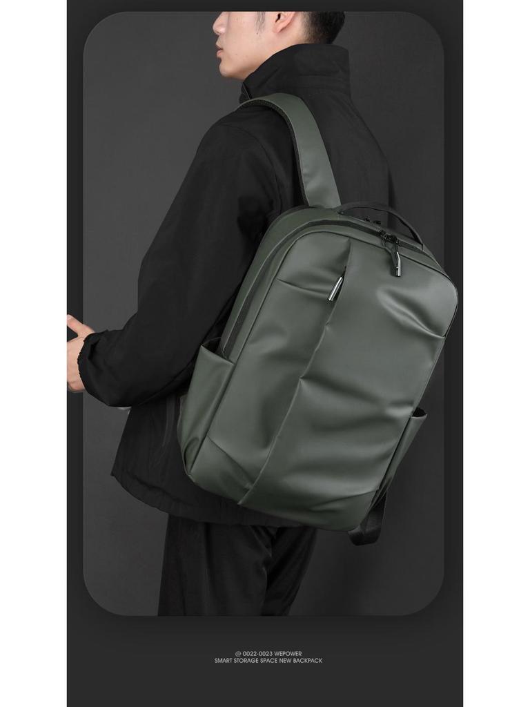 Unisex Large Capacity Fashion Backpack: Trendy, Waterproof, High-End Commuter and Travel Bag with Laptop Compartment