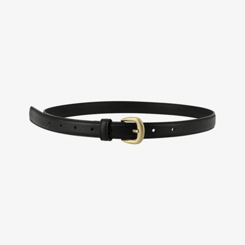 

CITYBREEZE City Antique Buckle Leather Belt_BLACK BLACK