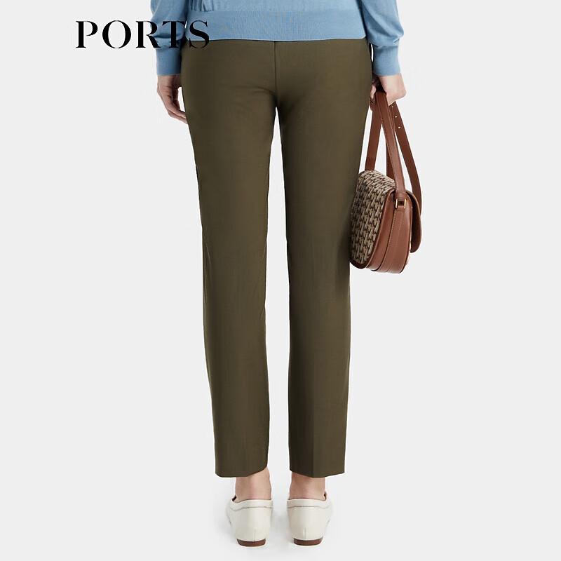 PORTS Women's Mid-Cuff Wool Blend Trousers