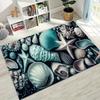 Dream Starfish Shell Tropical Beach Sea Star Art Rug for Bedroom Living Room Sofa Home Doormat Decor,Large Non-slip Floor Mat