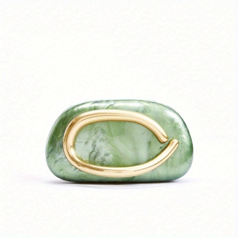 White Acrylic Leather Clutch - Ideal for Valentine's Day, Comfortable and Fashionable, Fashion Handbag, Personalized Gift Option, Elegant Prom Bag