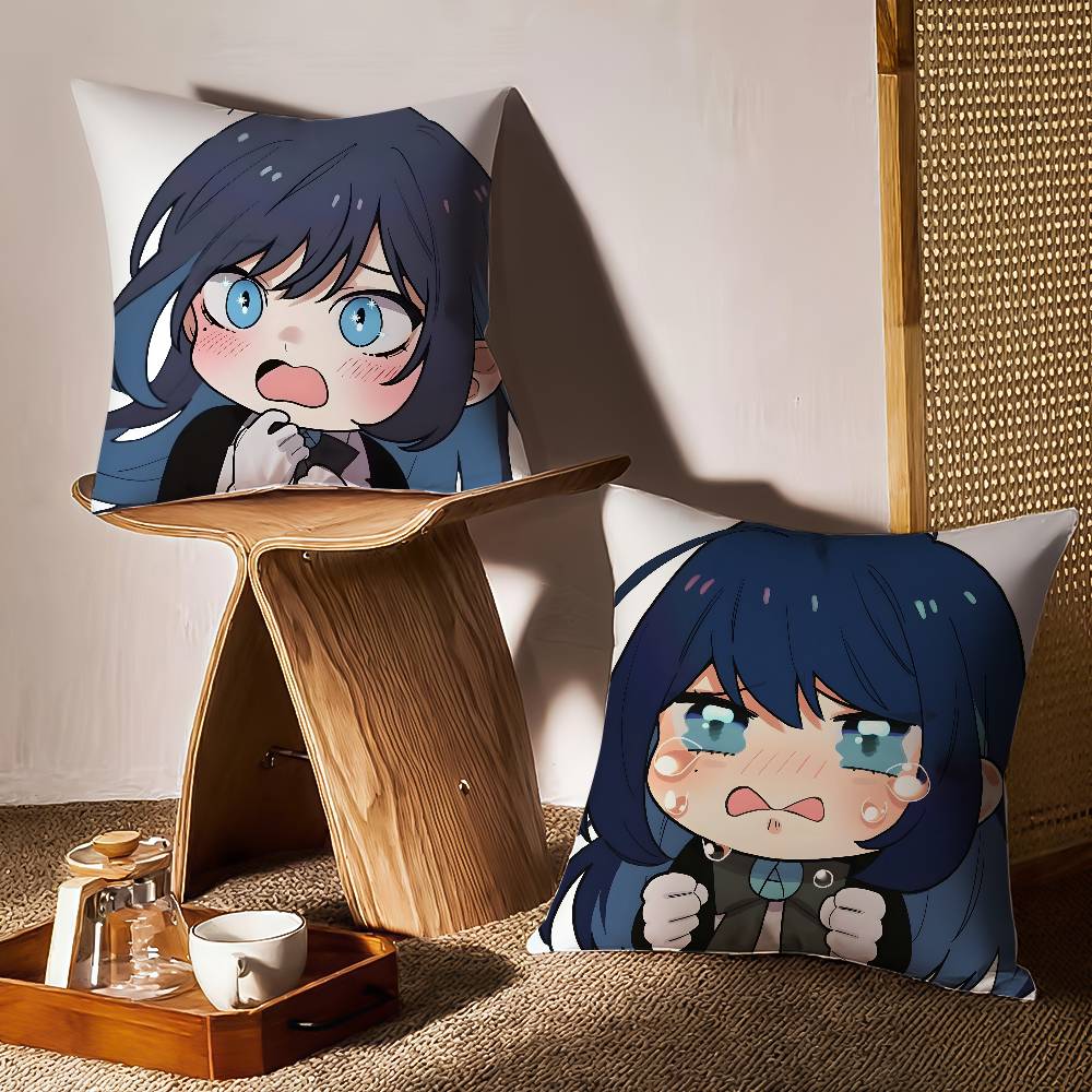 Vackert Sött Virtuellt Roll A-Ado Kyogen-MT Kuddfodral Tryck Kuddfodral Vardagsrum Soffa Kuddöverdrag Sovrum Rumsdekor