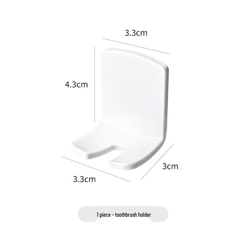 LIEI No-Drill Wall-Mounted Toothbrush Holder