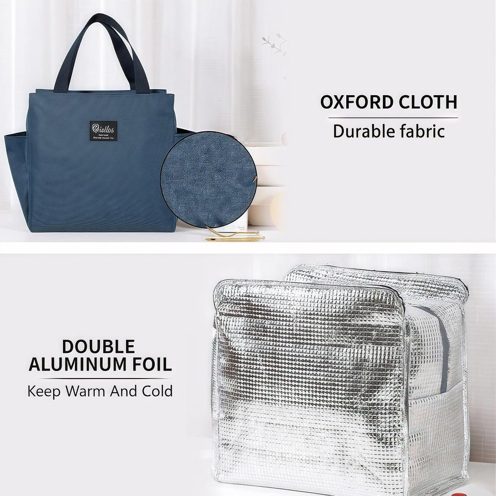 Large-capacity Insulated Lunch Bag, Unisex, Keeps Food Hot or Cold, Perfect for Work, School, or Picnics.xtz