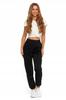 Women's Warm Joggers with Plain Pattern MORAJ XXL BLACK