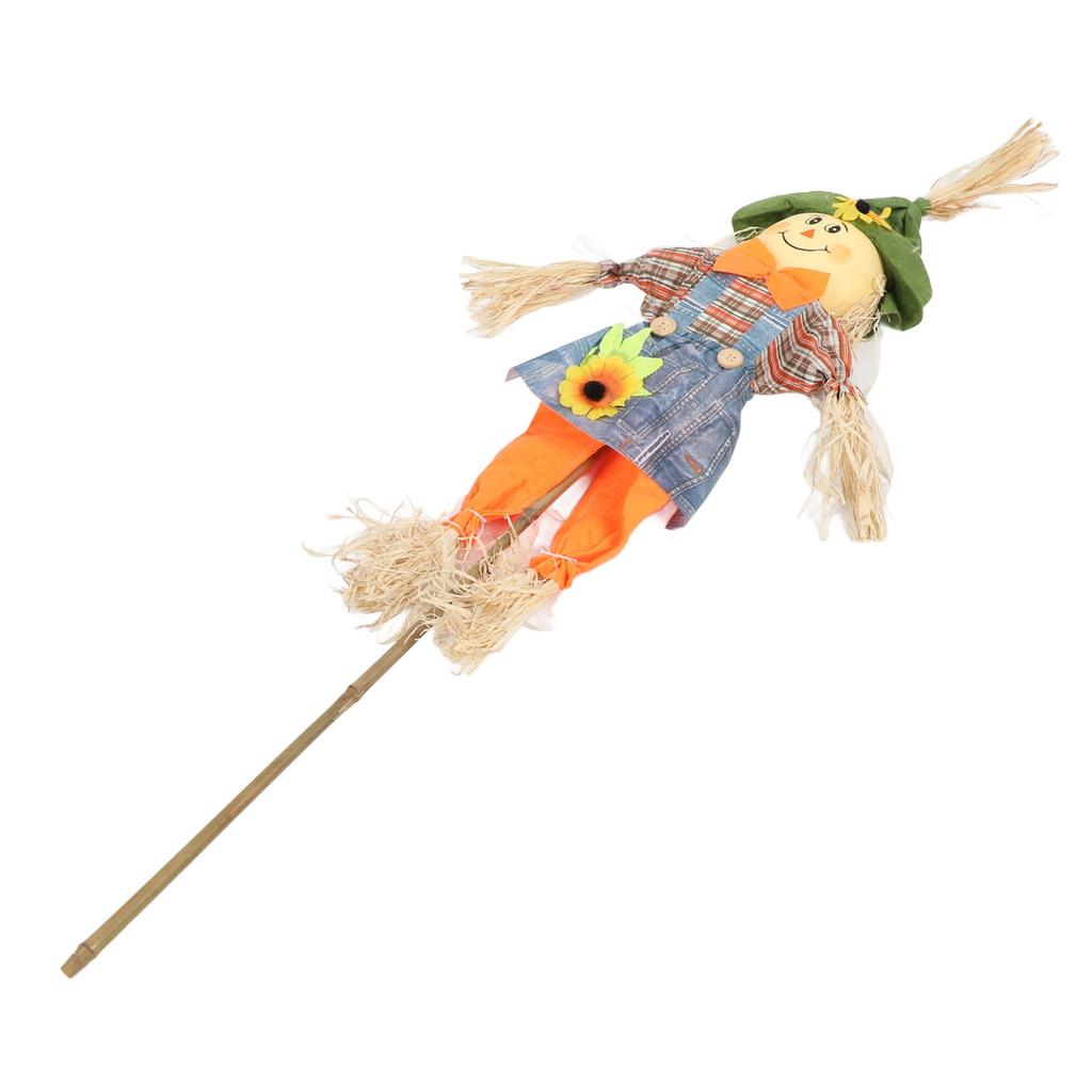 Fall Harvest Scarecrow Decorations 39.37in Tall Get Rid Of Birds Wind Resistant Garden Scarecrow