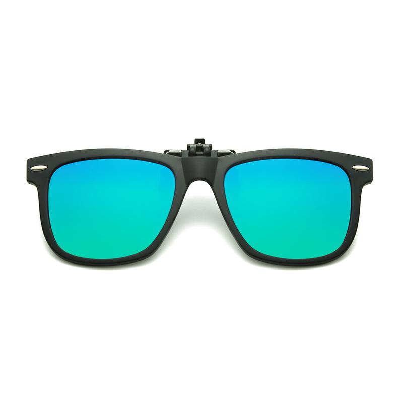 Dziecięce spolaryzowane okulary przeciwsłoneczne typu clip-on z odchylanymi soczewkami fotochromowymi, antyodblaskowe, kwadratowe okulary w stylu vintage