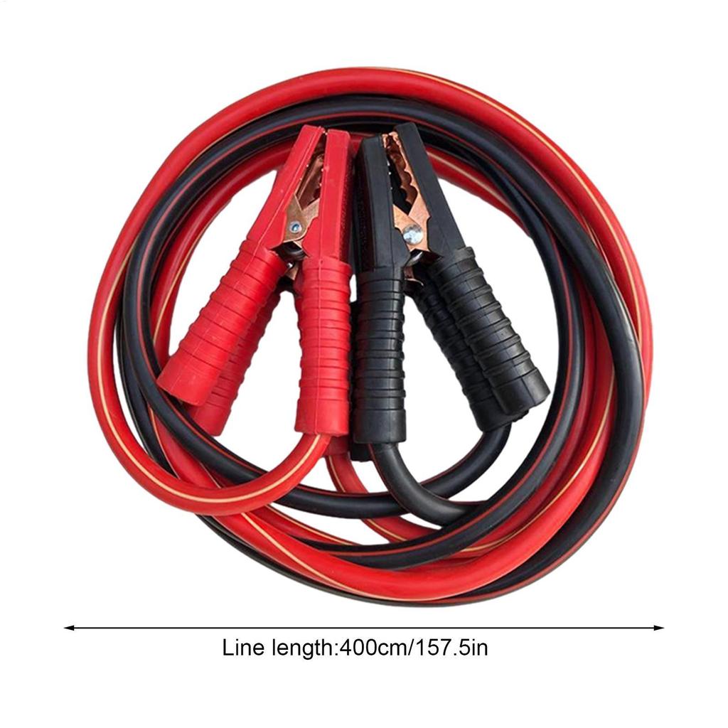 Car Battery Jump Cable Booster Cable Line Emergency Jump Starter Leads Van SUV Double-ended With Clamps Clips