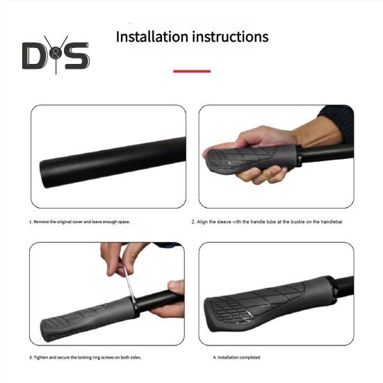 1 Pair Bicycle Handlebar Grip Non-slip Rubber Universal MTB Road Mountain Bike Handle Grip Cover Replacement Bicycle Accessories