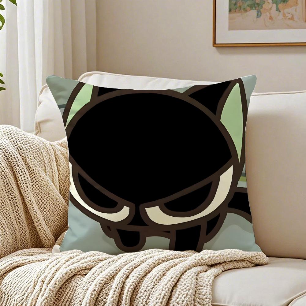 TThe Legend of Hei Cushion Cover Linen Pillowcase Soft for Sofa Bed Home Room Decor