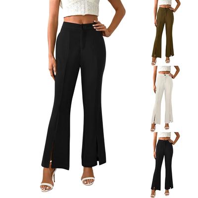 Women's Straight Pants Fashion Casual Pants Nine Point Harlan Pants
