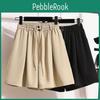 Women 2024 Dimanaf Plus Size Summer Pants Wide Leg Pants 5xl High Waist Shorts Elastic Loose Casual Basic Short Pants