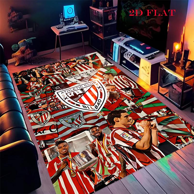 Bilbao logo Carpet Rug for Living Room Bedroom Home Sofa Decoration,Kids play Nonslip Floor Mat