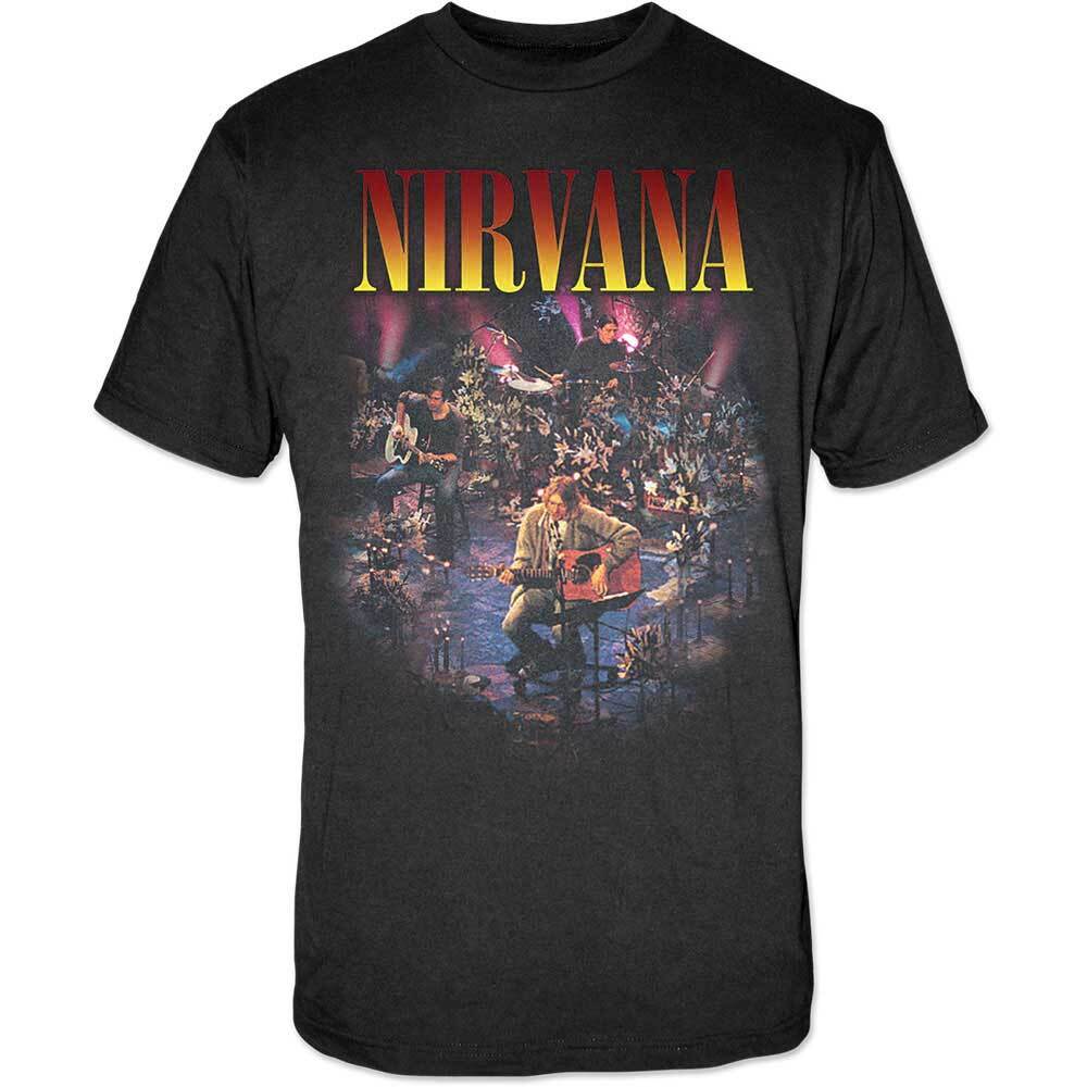 26 Nirvana T Shirt MTV Unplugged New York Officially Licensed Mens Black Rock Merch Unisex T-Shirt XXL
