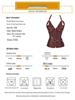 European & American Steel-Boned Leather Punk Corset Waist Cincher for Performance 