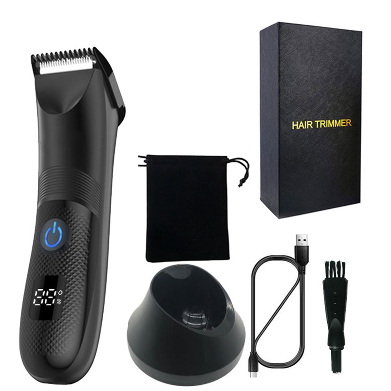 

Электрический триммер для яиц Интимная бритва для мужчин Водонепроницаемый для влажного/сухого бритья Триммер для яиц и тела Бритва для яичек со светодиодной подсветкой B