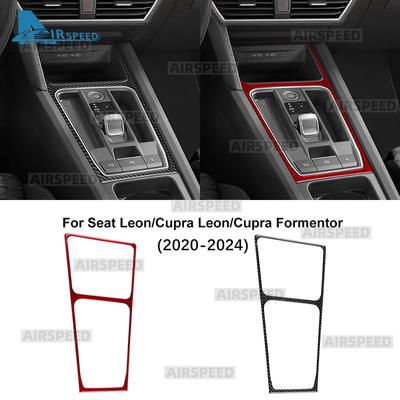 Soft Carbon Fiber Sticker For Seat Leon MK4 Cupra Leon Cupra Formentor 2020 2021 2022 2023 2024 LHD RHD Automatic Car Gear Shift