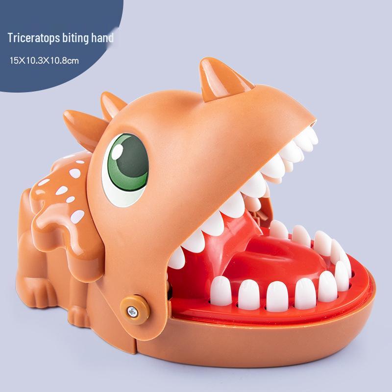 Triceratops Big Mouth Crocodile and Shark Prank Toy for Kids and Parents