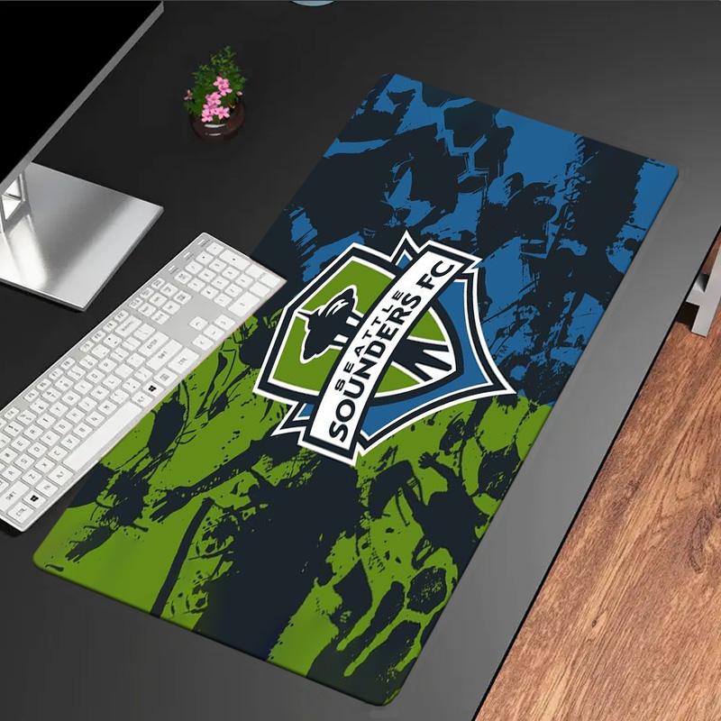 Seattle Sounders Fc Crest mouse pad, rubber base, esports desk mat, mouse pad for gamers and office use, gaming desk , easy to clean mat