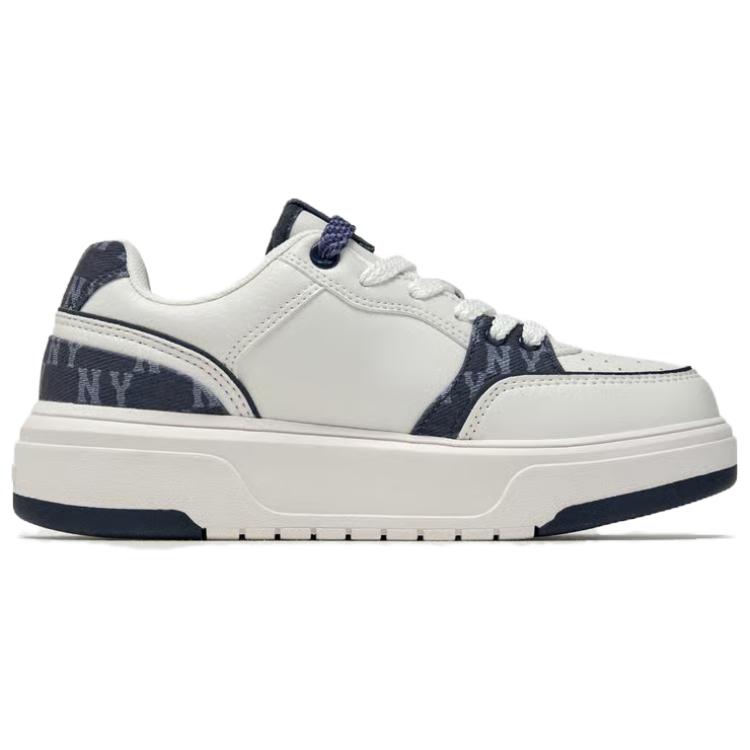 MLB New York Yankees Synthetic Leather Casual Fashion Retro Trendy Eye-Catching Classic Side Logo Low-Top Sneakers Unisex sneakers 3ASXM056N-50NYS