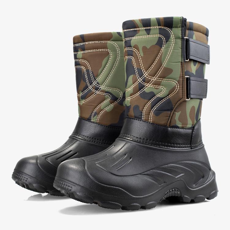 

Autumn and Winter Dual-use Thickened Large Men s Waterproof Outdoor Snow Boots Medium Pile Cotton Boots 40 зелёный