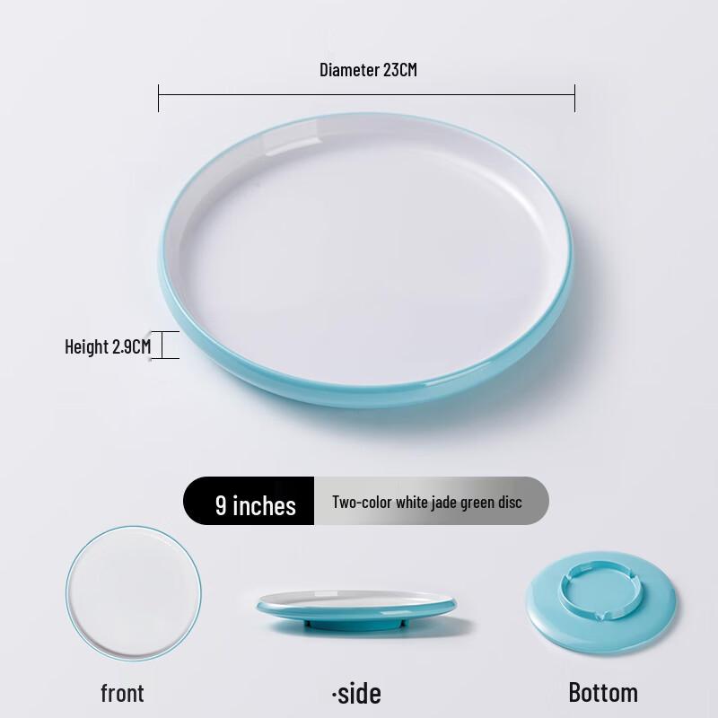 Nordic Melamine Round Dinner Plate