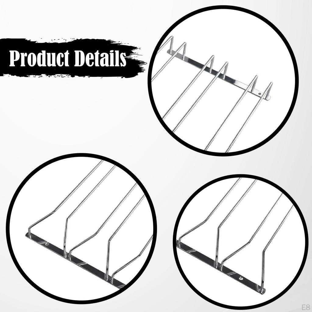 Glass Holder, Hanging Metal Rack, Practical Storage Under Kitchen Cabinets, Easy Assembly,
