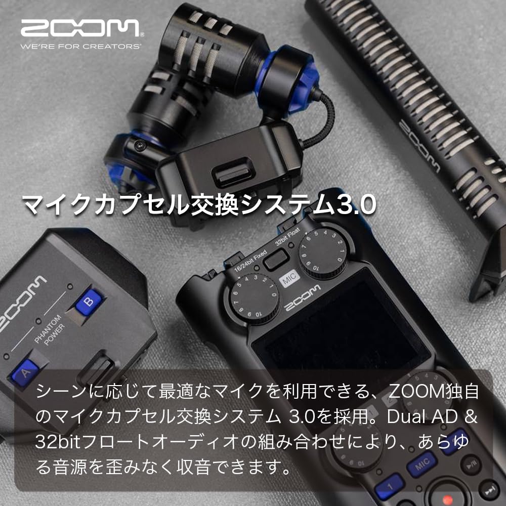 2025 Gold Award ZOOM H5 Studio Handy Recorder with 4 6 Gain Knob and Line Out Ideal for Instrument and Field Black [DGP Winner] 32-bit Recording,