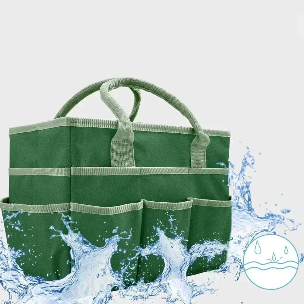 Craft and Office Supply Tote Bag with Five Side Pockets Water Resistant Oxford Fabric and Handles for Easy Organization