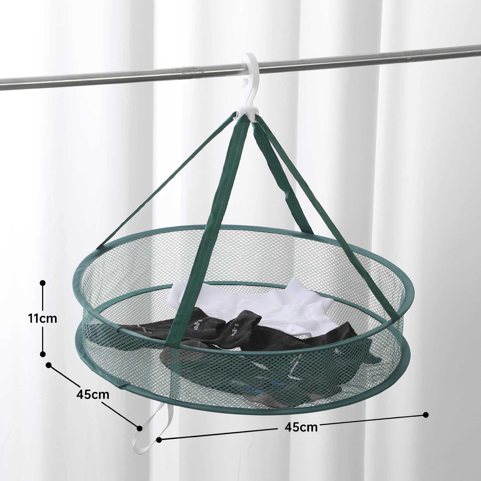 

Багатофункціональний кошик для сушіння, що запобігає деформації: Новий закритий сітчастий мішок на блискавці для сушіння одягу, комарів та овочів.