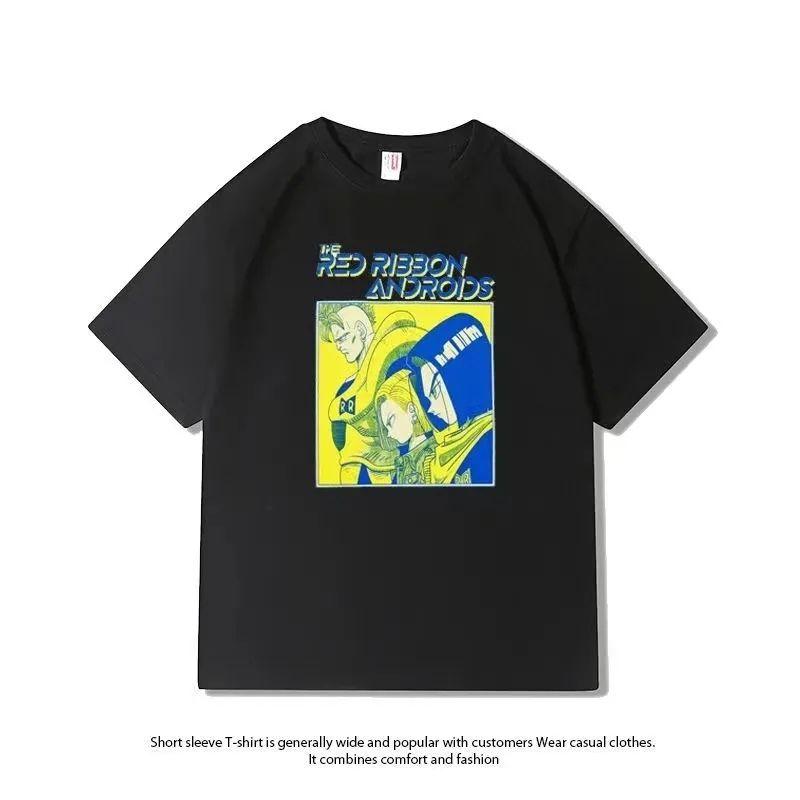 Dragon Ball Joint Surrounding 2025 Summer New Cotton Shortsleeved Animation Wukong Casual Loose Tshirt Ins Shortsleeved Top