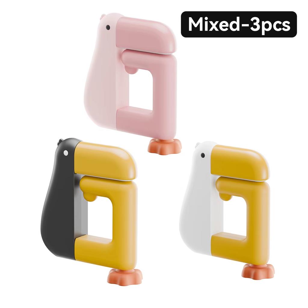 Portable Hook-Style Desktop Storage Bag with Hanging Bracket, Damage-Free Perforation Design Office Supplies