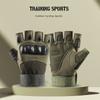 Tactical Gloves Full Finger All Year Round Outdoor Hiking Sports Fitness Touch Screen Non Slip Abrasion Resistant Fighting Cycling Training Gloves