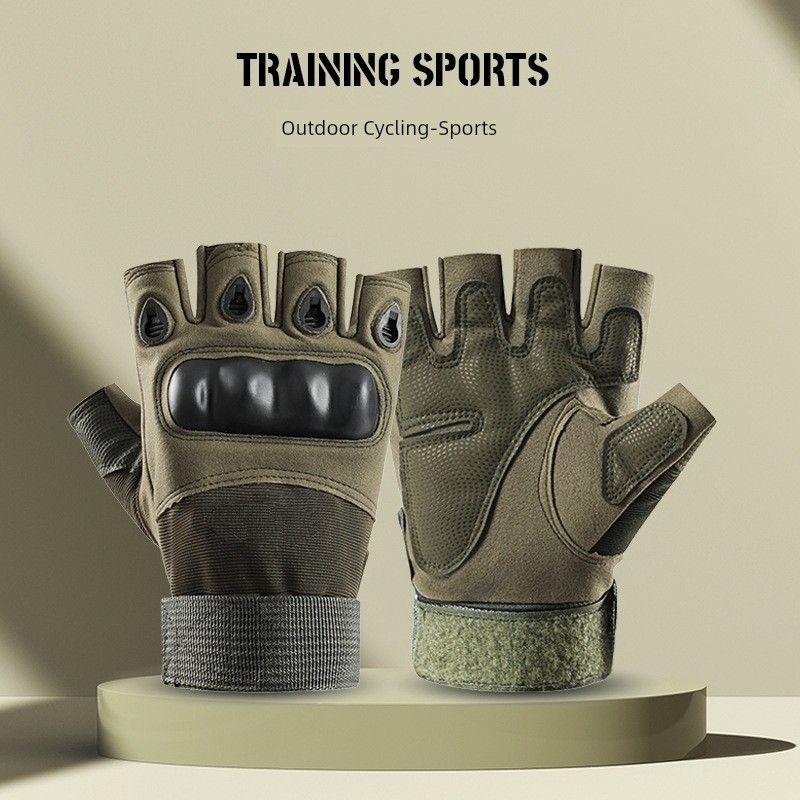 Tactical Gloves Full Finger All Year Round Outdoor Hiking Sports Fitness Touch Screen Non Slip Abrasion Resistant Fighting Cycling Training Gloves
