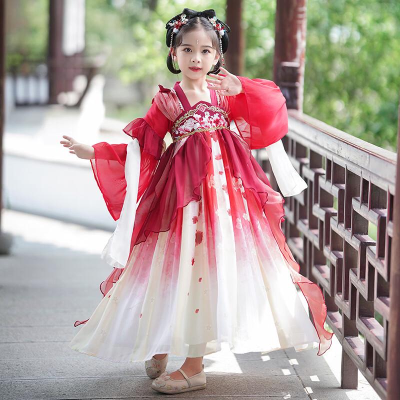 Anneyol Girls' Chinese Style Hanfu Princess Dress