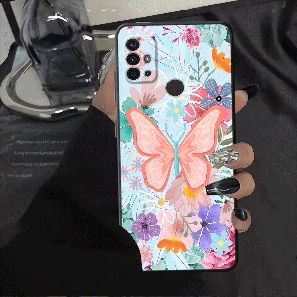 Cartoon Butterfly Flower Phone Cover Case for Motorola Moto G51 G73 G32 G71 G52 Edge 20 Pro 30 Lite G50 G53 G30 G60s G22 Edge40