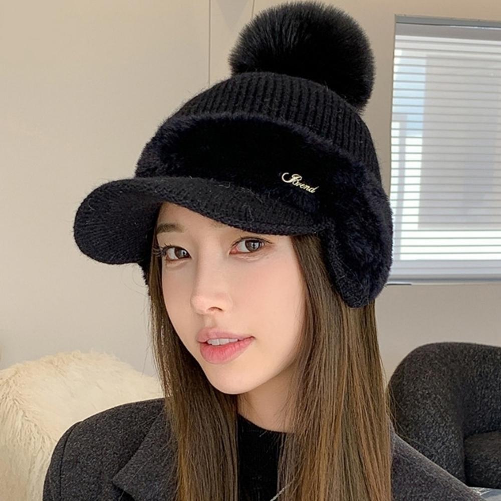 Earflap Knit Fur Cap – 6 Colors