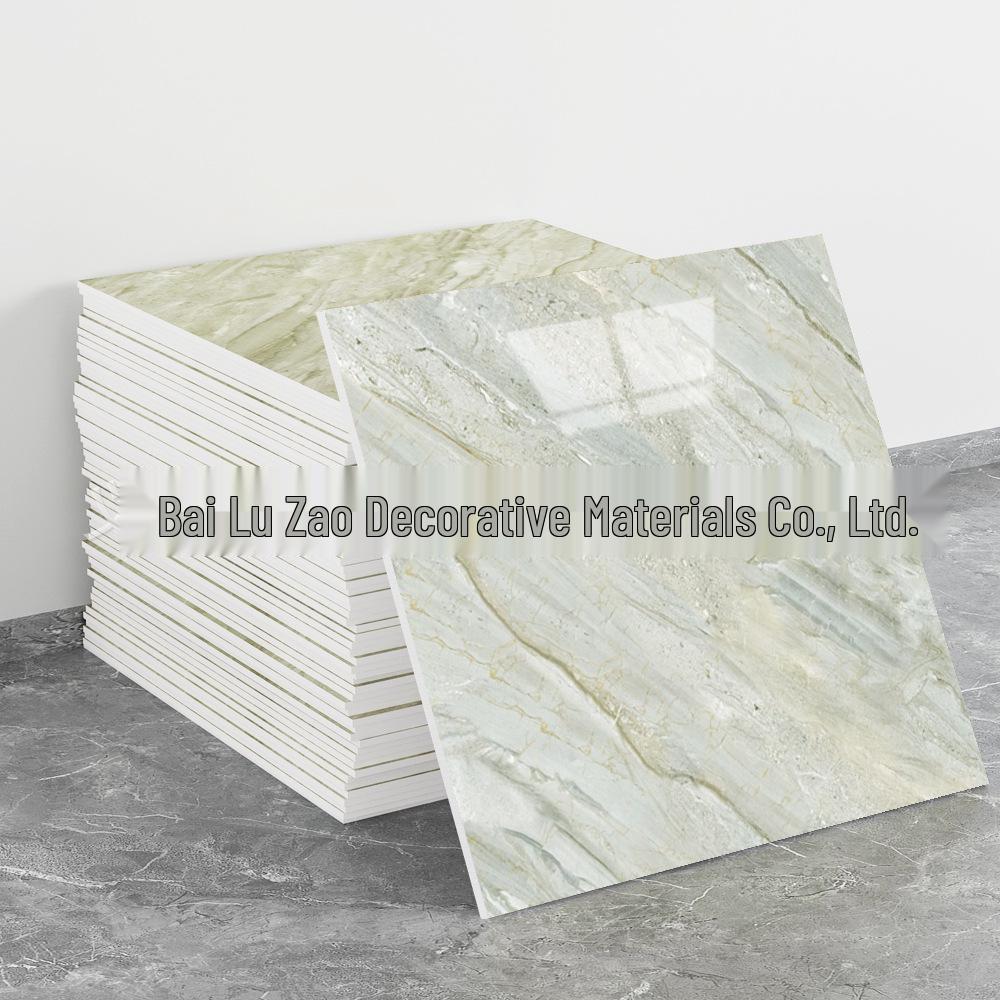 Self-Adhesive Pink Marble Wallpaper: Waterproof, Heat-Resistant Wall Sticker with Aluminum Plastic Panel