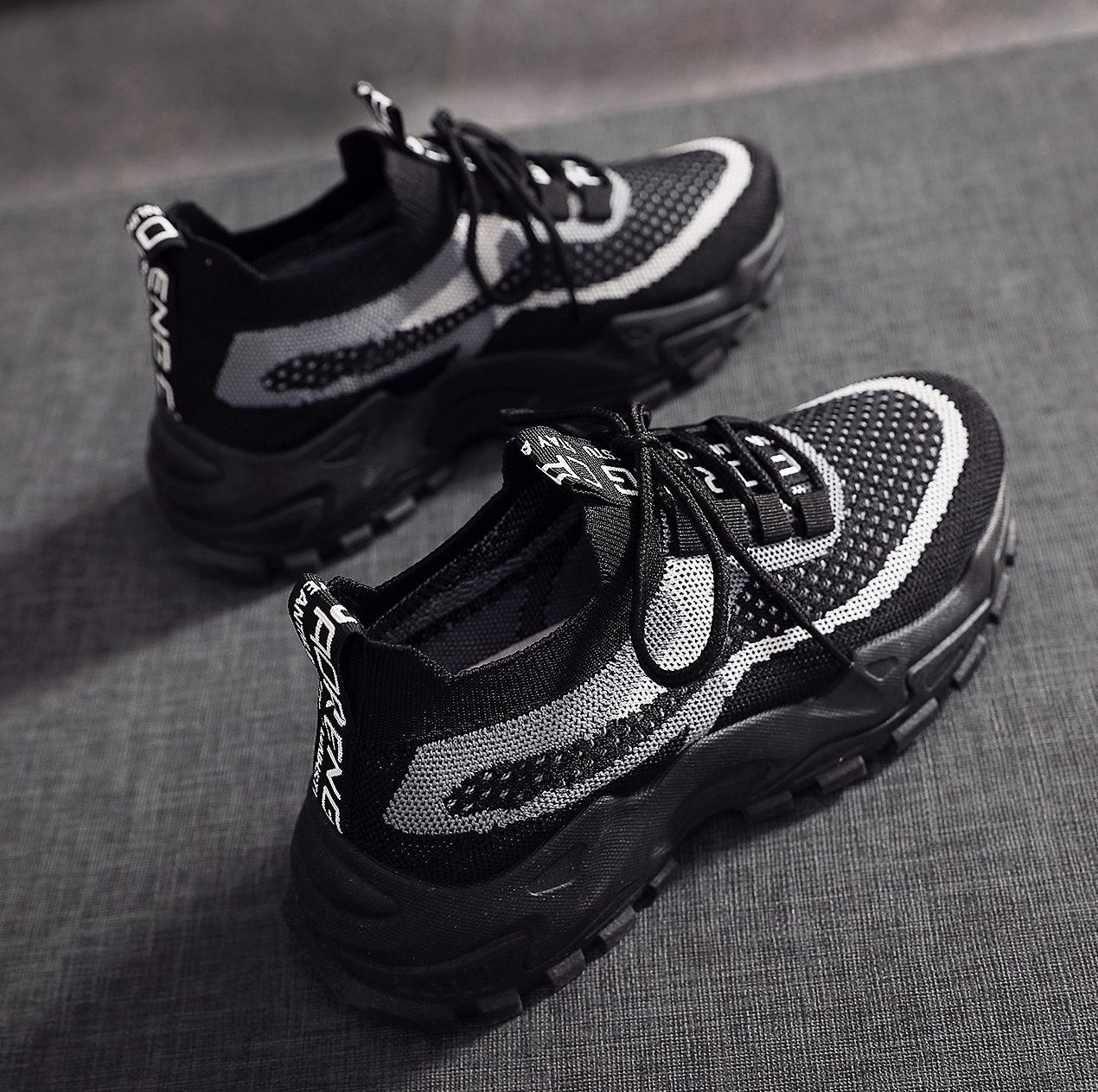 

Spring, autumn and summer casual running women s shoes dad shoes thick sole heightening comfortable mother sports shoes non-slip and wear-resistant 41 чорний