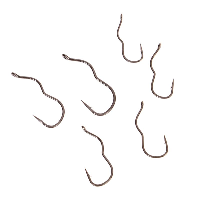 

12 шт./упак. рыболовный крючок из высокоуглеродистой стали с острым ушком и зазубринами, автоматический перекидной рыболовный крючок для принадлежностей для ловли карпа