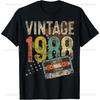 Vintage  Limited Edition 37th Birthday Gifts 37 Year Old T-Shirt Mens Clothing Short Sleeve Custom T-Shirt Camiseta
