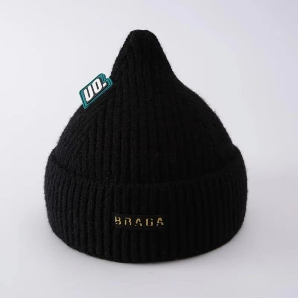 Cute Letter Newborn Knitted Hat Winter Warm Infant Kids Ear Protection Hats New Baby Beanie Cap