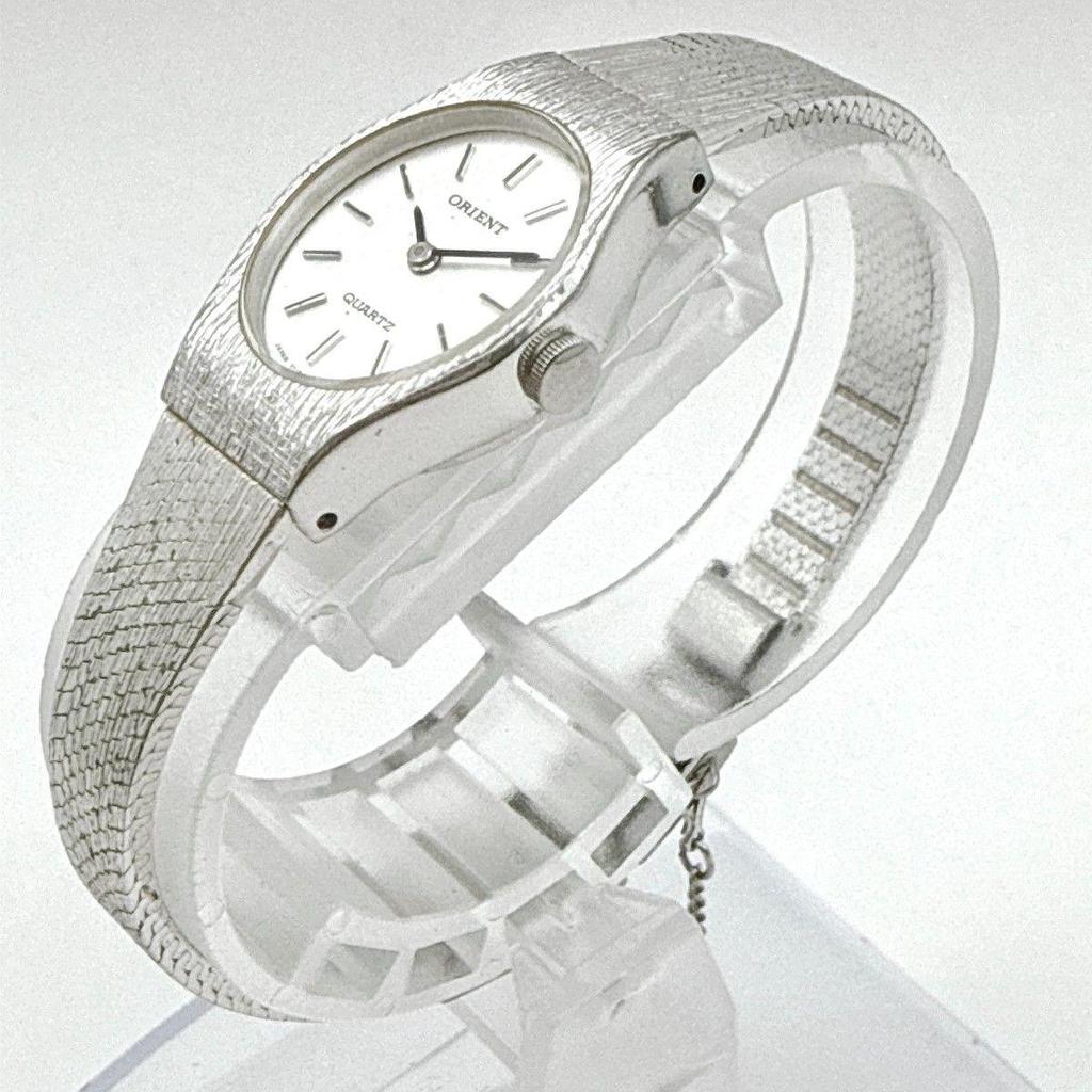 Used C180 [Working/Antique/Battery Replaced] ORIENT Orient Quartz Bracelet Type Ladies Watch